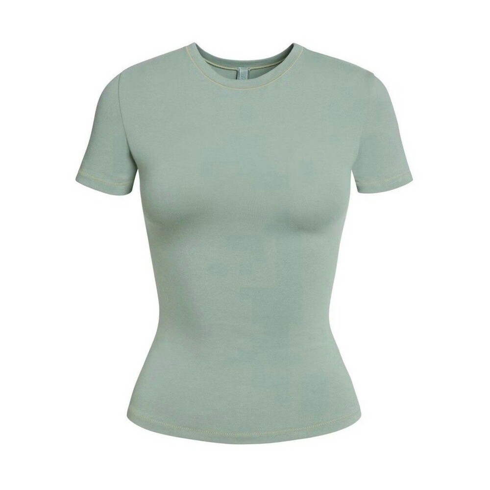 Skims Cotton Jersey T-Shirt Mineral